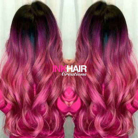 Hair extensions + colour