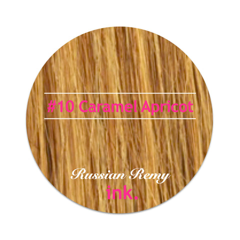 #10 Caramel Apricot Tape Hair Extensions 22-24"