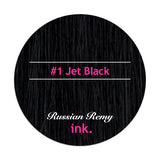 #1 Jet Black Micro Bead Hair Extensions 22-24"