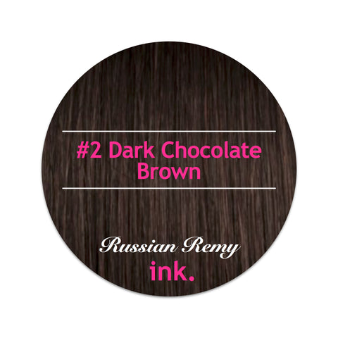 SALE #2 Dark Chocolate Brown MICRO LOOP Hair Extensions 22-24"