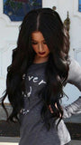 #1B Natural Black Clip In Hair Extensions 22-24"