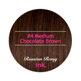 #4 Medium Chocolate Brown Clip In Hair Extensions 22-24"