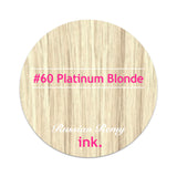#60 Platinum Blonde Tape Hair Extensions 22-24"