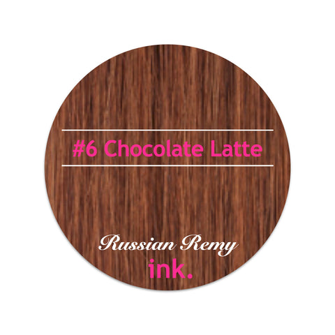 #6 Chocolate Latte Clip In Hair Extensions 22-24"