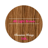 #8 Light Brown Clip In Hair Extensions 22-24"