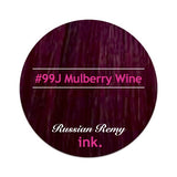 #99J Mulberry Wine Clip In Hair Extensions 22-24"