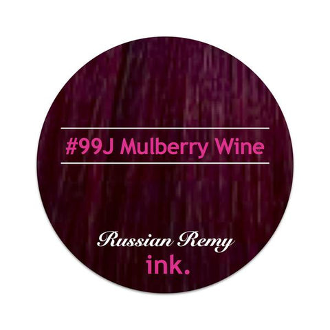 #99J Mulberry Wine Clip In Hair Extensions 22-24"