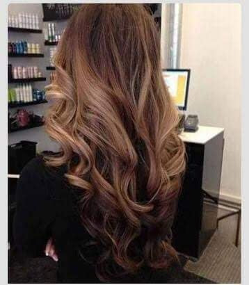 Half Head of Extensions + ombré