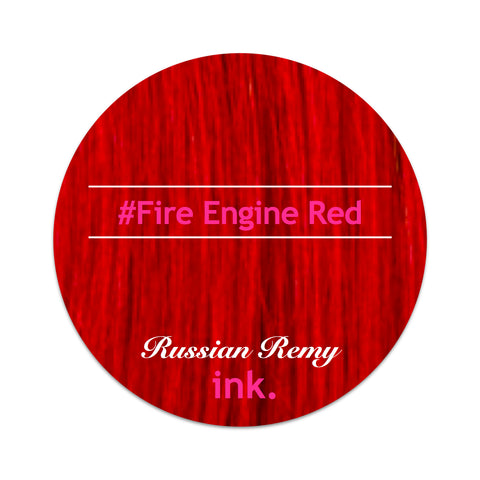 #FIRE Engine Red Clip In Hair Extensions 22-24"