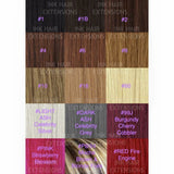Full Head of Russian Ink Hair Extensions 100g