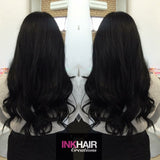 Full Head of Russian Ink Hair Extensions 100g