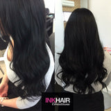 Full Head of Russian Ink Hair Extensions 100g