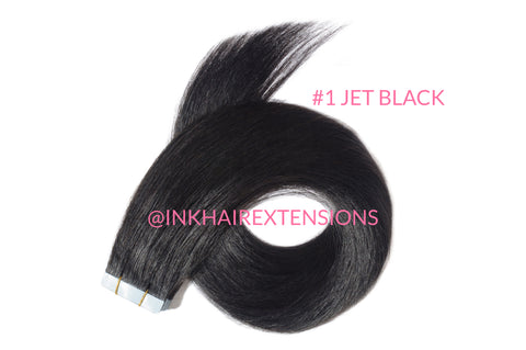 TAPE IN HAIR EXTENSIONS 22" RUSSIAN REMY