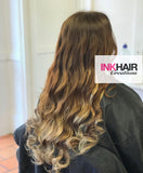Full Head of Russian Ink Hair Extensions 100g