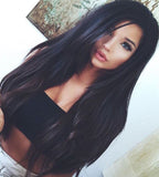 #1 Jet Black Clip In Hair Extensions 22-24"